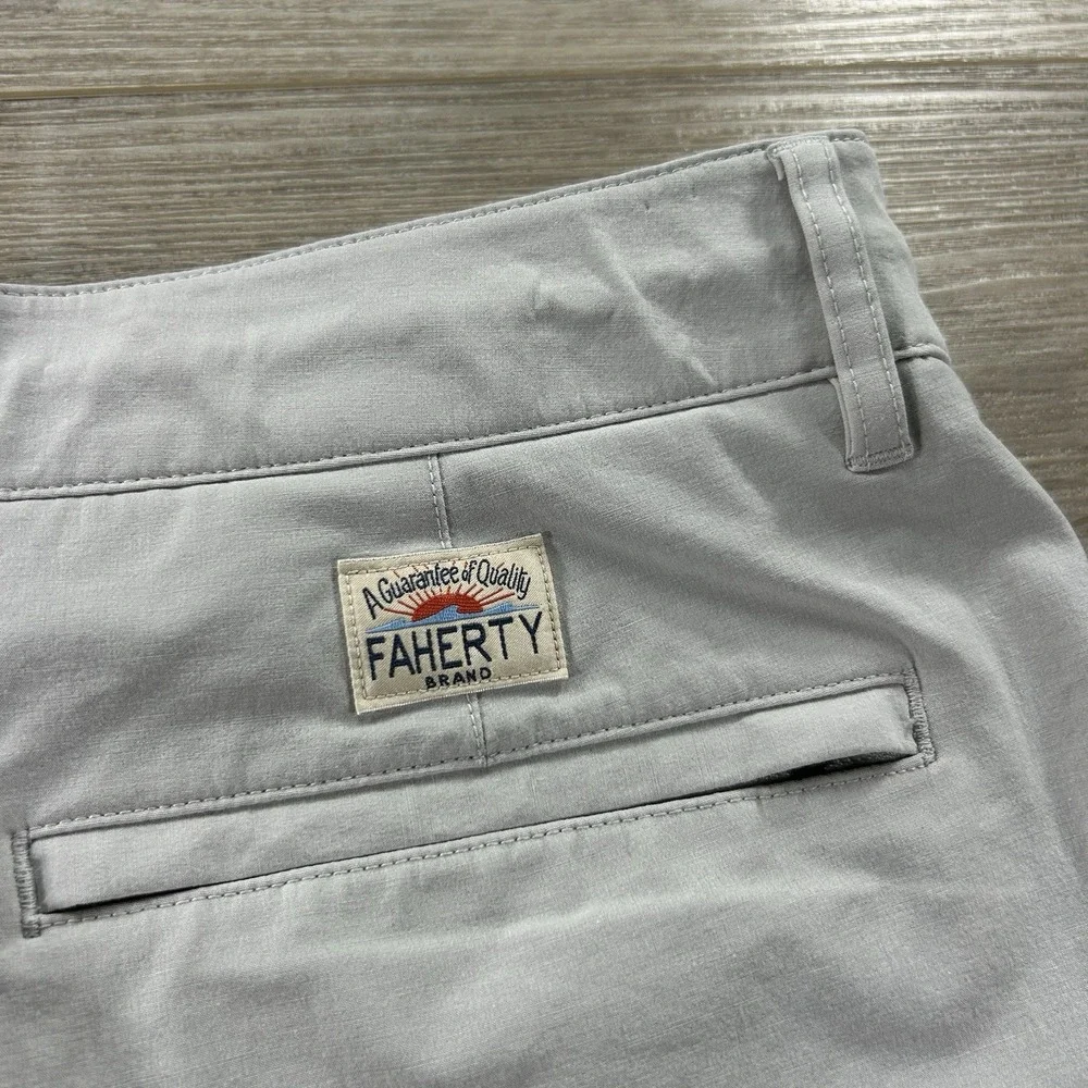 Faherty All Day Shorts Mens 33 Khaki Stone 9